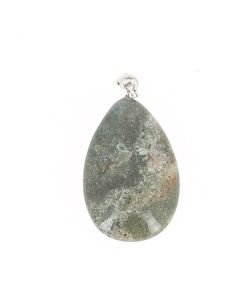 Pendentif Larme Agate Mousse 3cm, 1 part